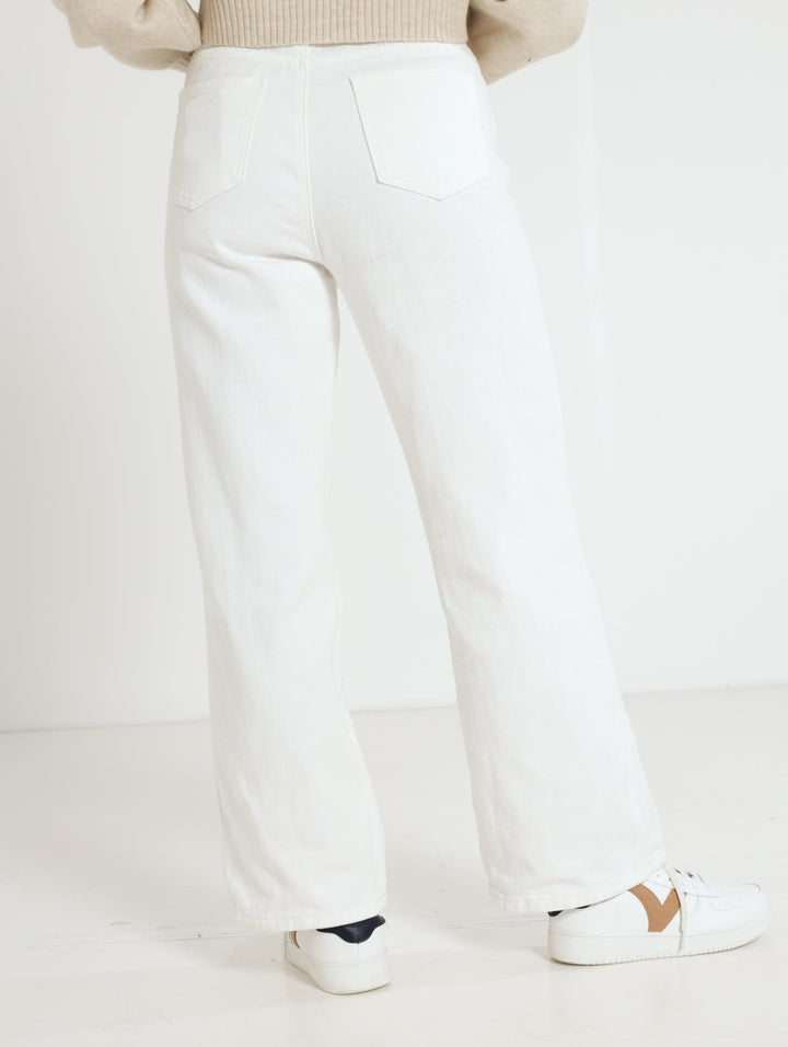 90'S Graffiti Print Jean - White