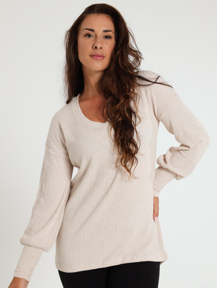 Hilo Slouchy Sweater - Oatmeal