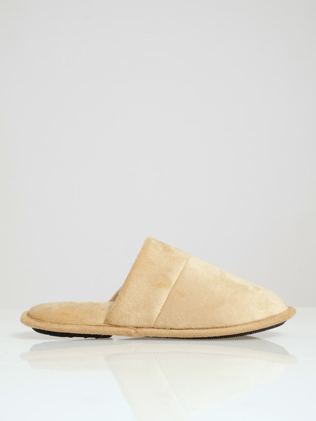Mens Trent Open Back Microfibre Slipper Tan – Edgars