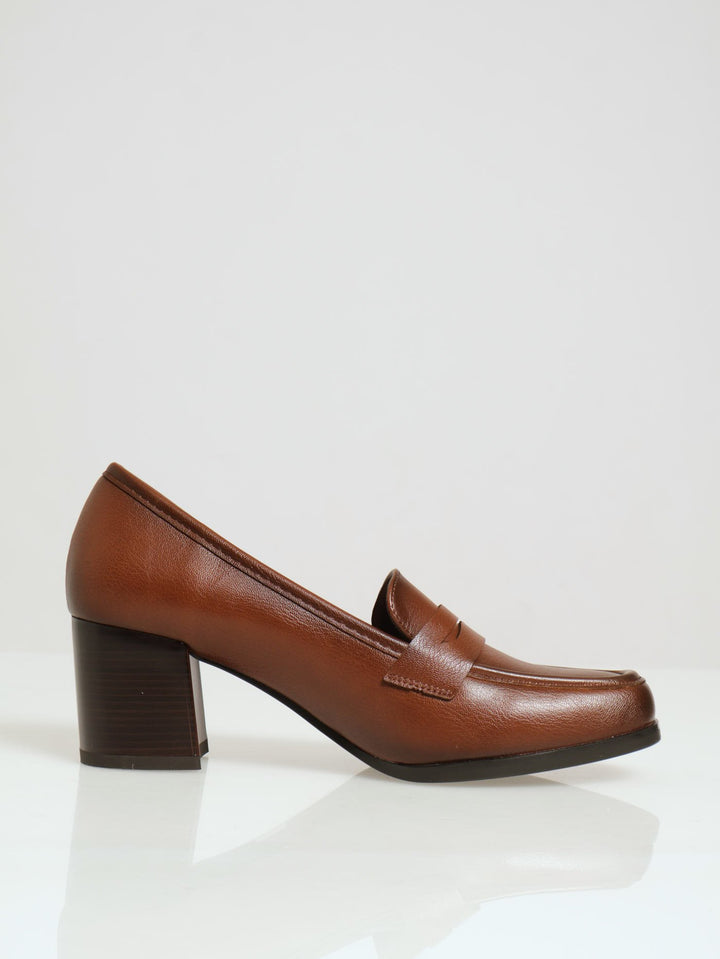 Soft Tayten Loafer Heel - Brown