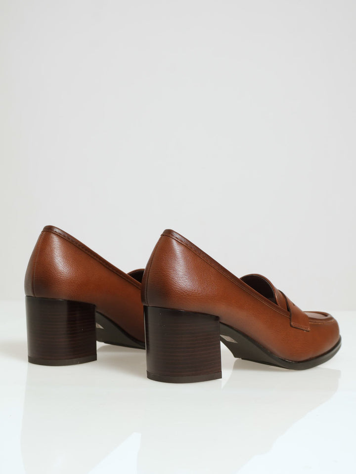Soft Tayten Loafer Heel - Brown