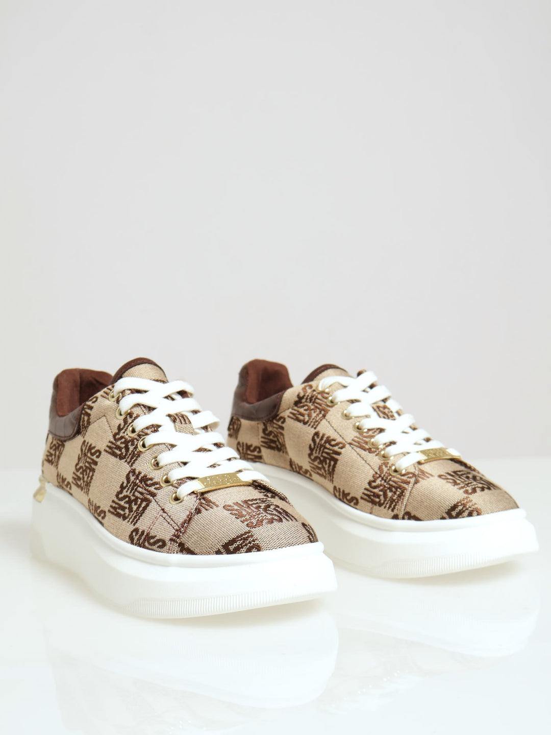 Glider Monogram Sneaker - Natural