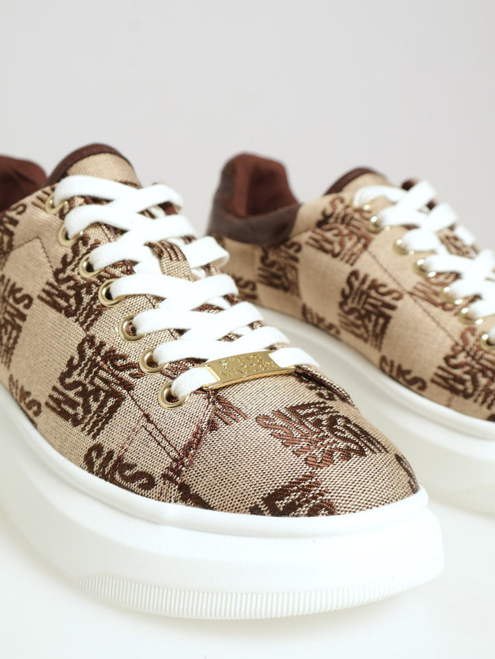 Glider Monogram Sneaker - Natural