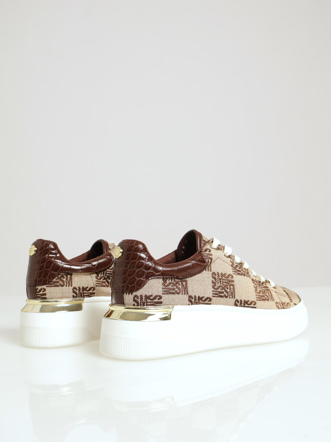 Glider Monogram Sneaker - Natural