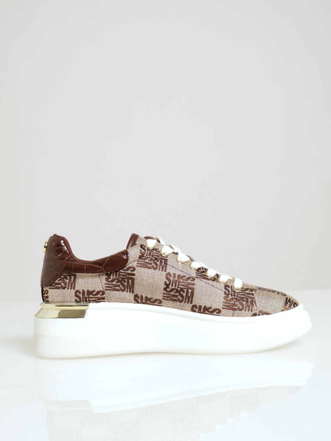 Glider Monogram Sneaker - Natural