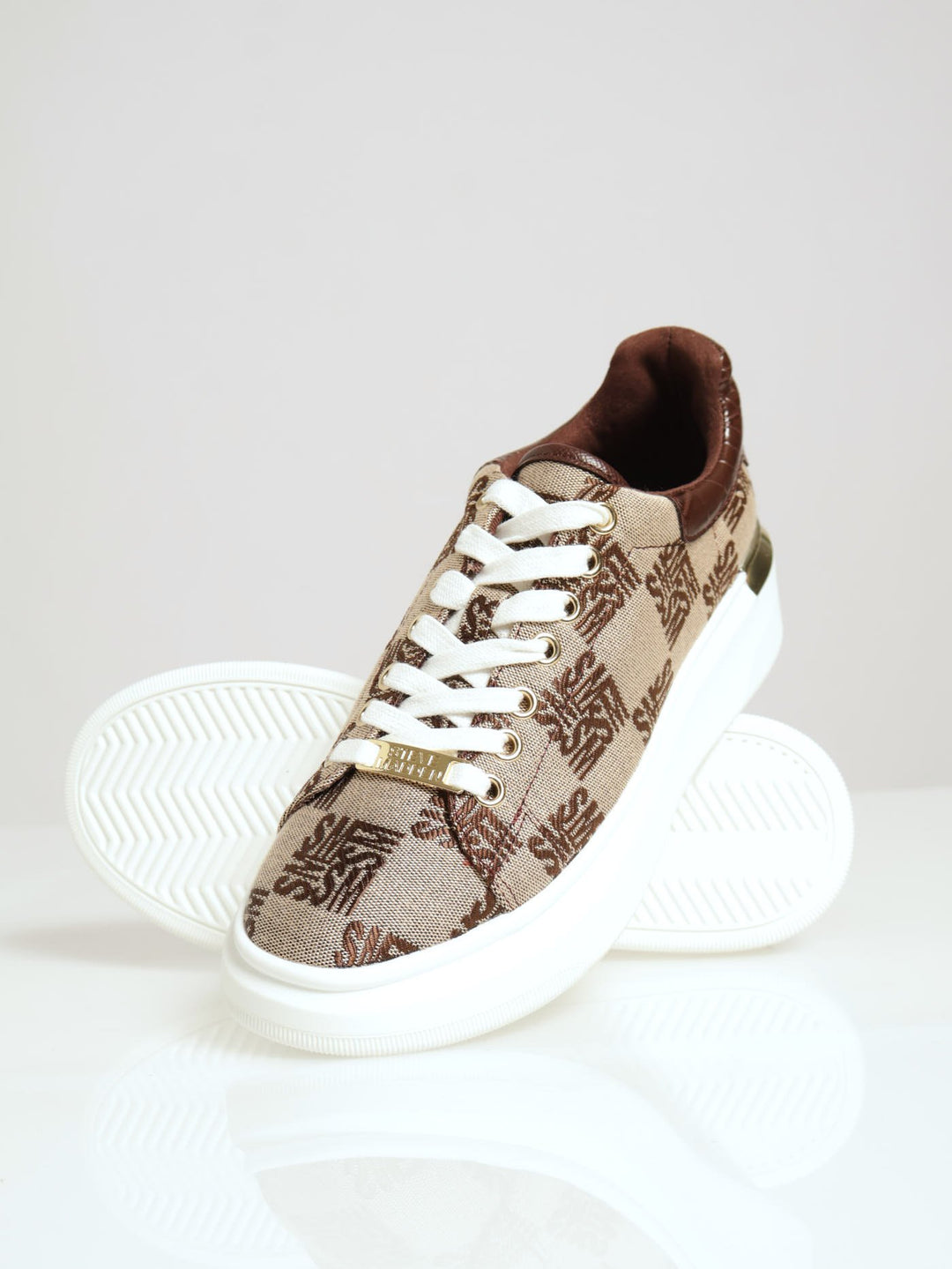 Glider Monogram Sneaker - Natural