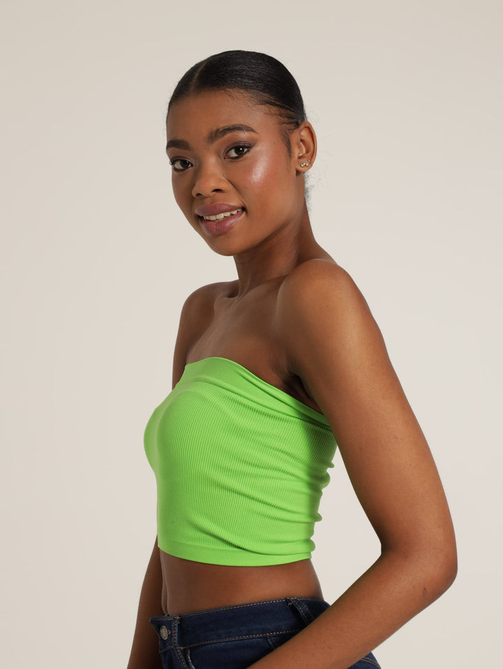 Seamless Boobtube Top - Green