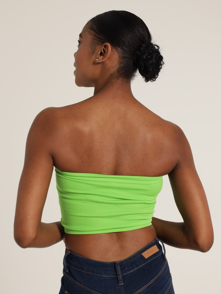 Seamless Boobtube Top - Green
