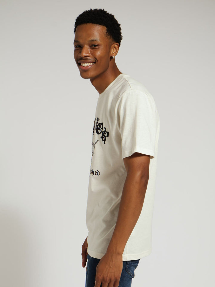 Ecru Dragon Face Tee - Off White