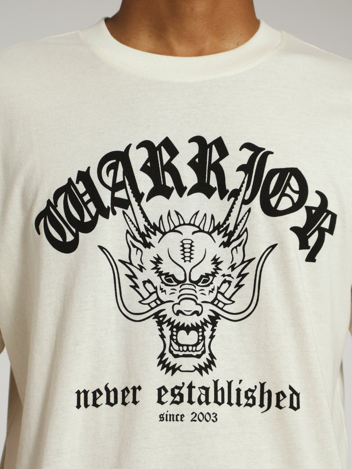 Ecru Dragon Face Tee - Off White