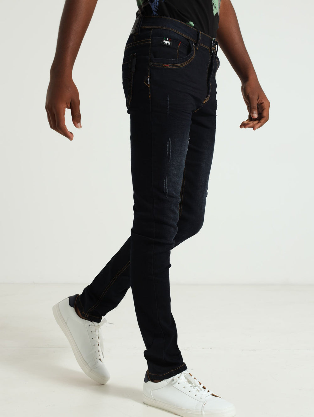 Boys Spyder Denim Jeans Blue/Black Edgars