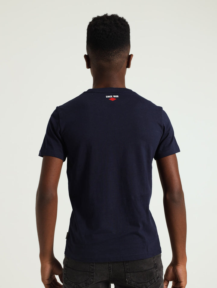Boys Colurful Tee - Navy