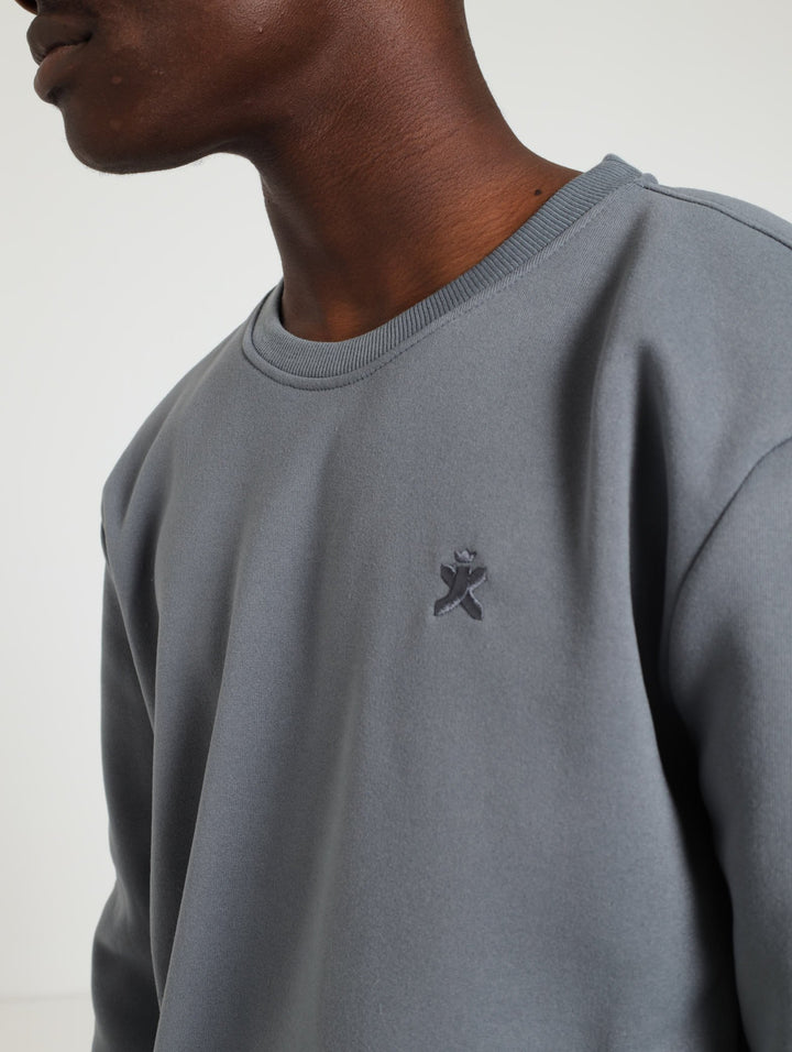 Mens Plain Crew Sweatshirt