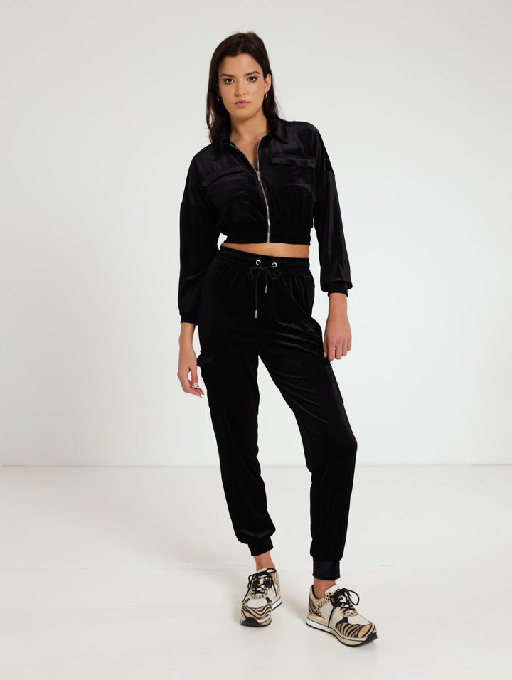 Velvet Jogger - Black