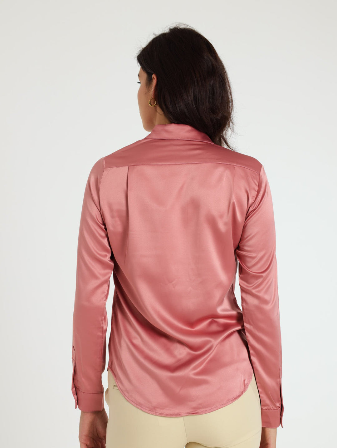 Satin Shirt - Pink
