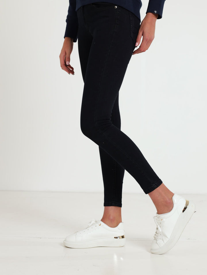 Skinny Stretch Denim Jeans - Dark Blue