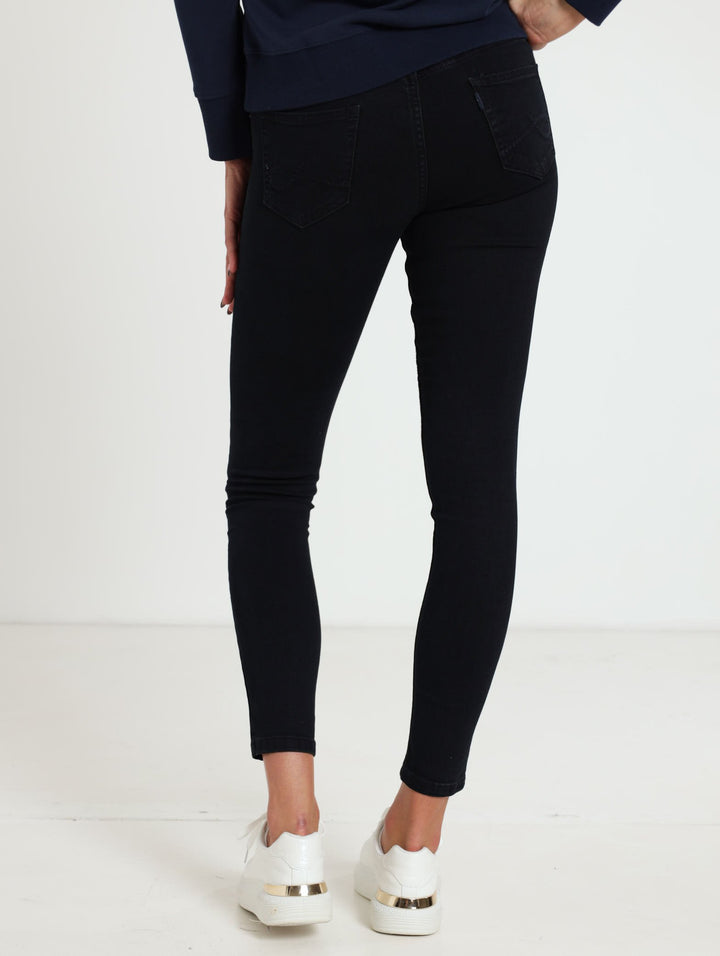 Skinny Stretch Denim Jeans - Dark Blue