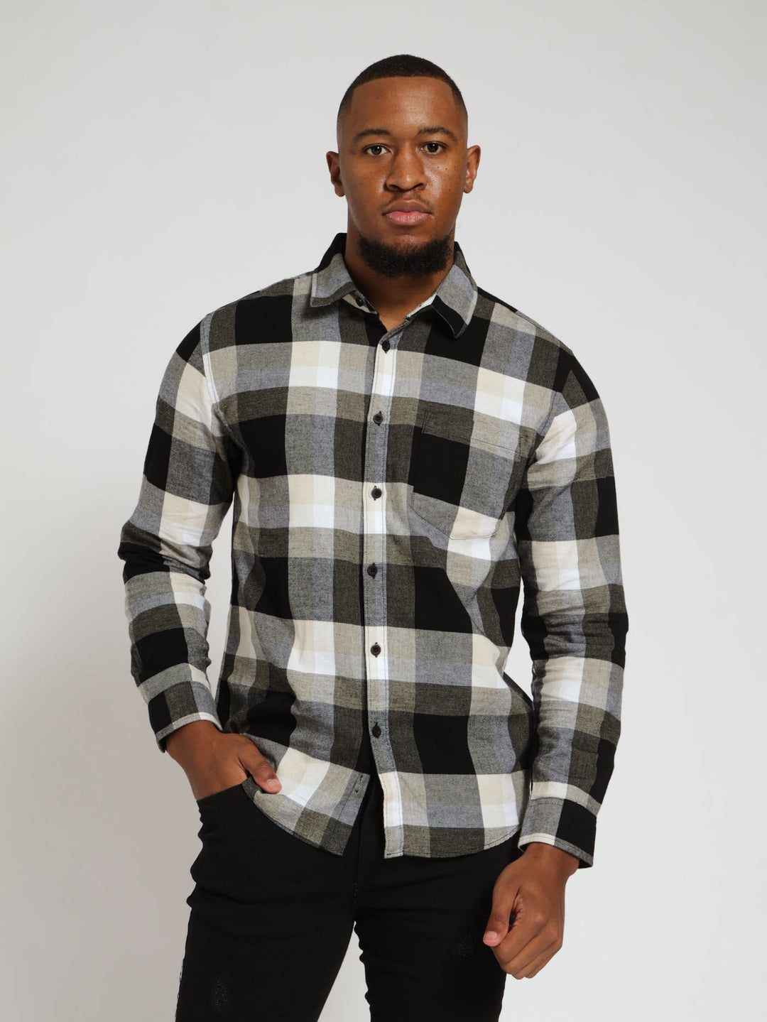 Long Sleeve Plaid Shirt