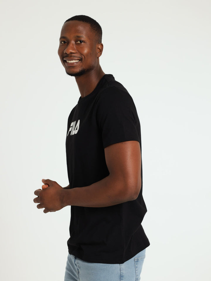 Mono Deckle Tee - Black