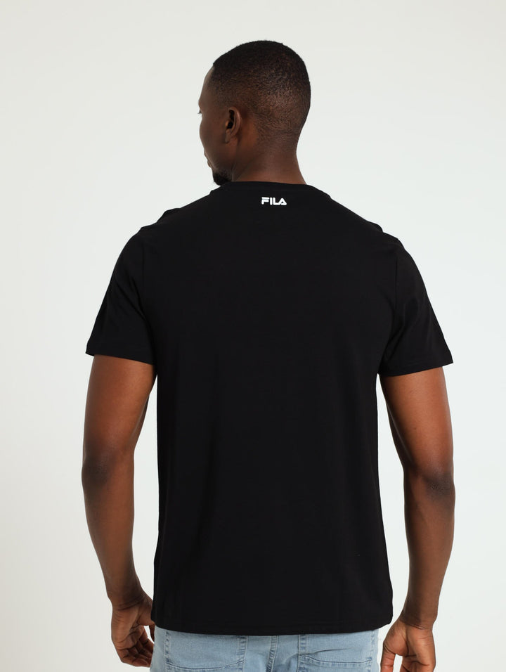 Mono Deckle Tee - Black