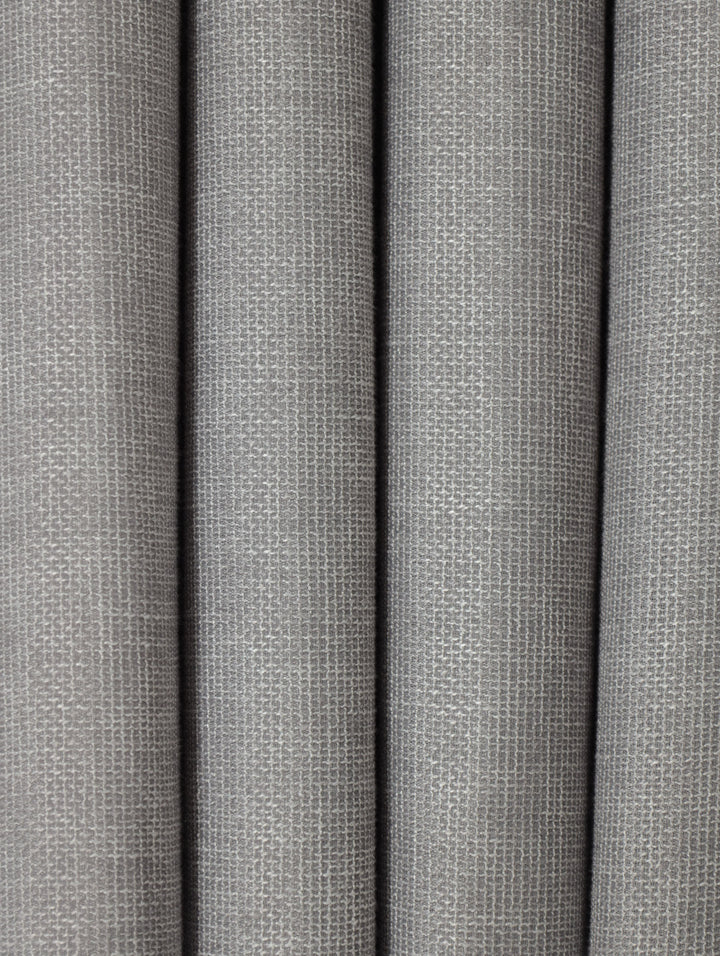 Lined Seville Texture Eyelet Curtain - Grey