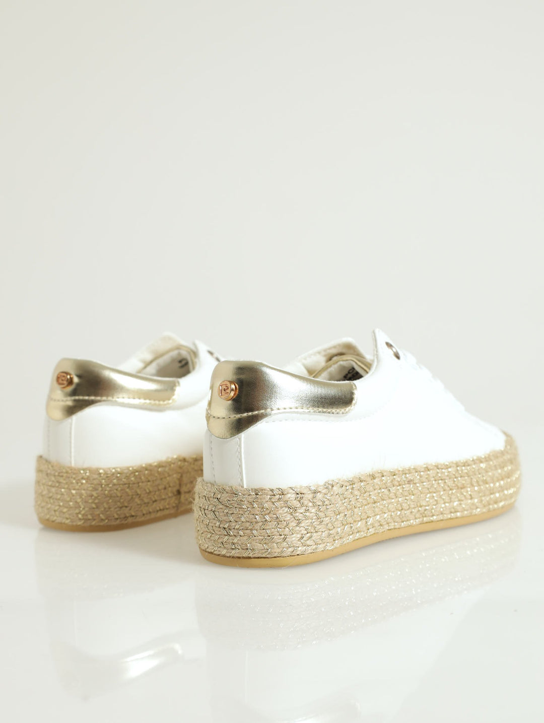Low Cut Lace-Up Espadrille Sneaker - White
