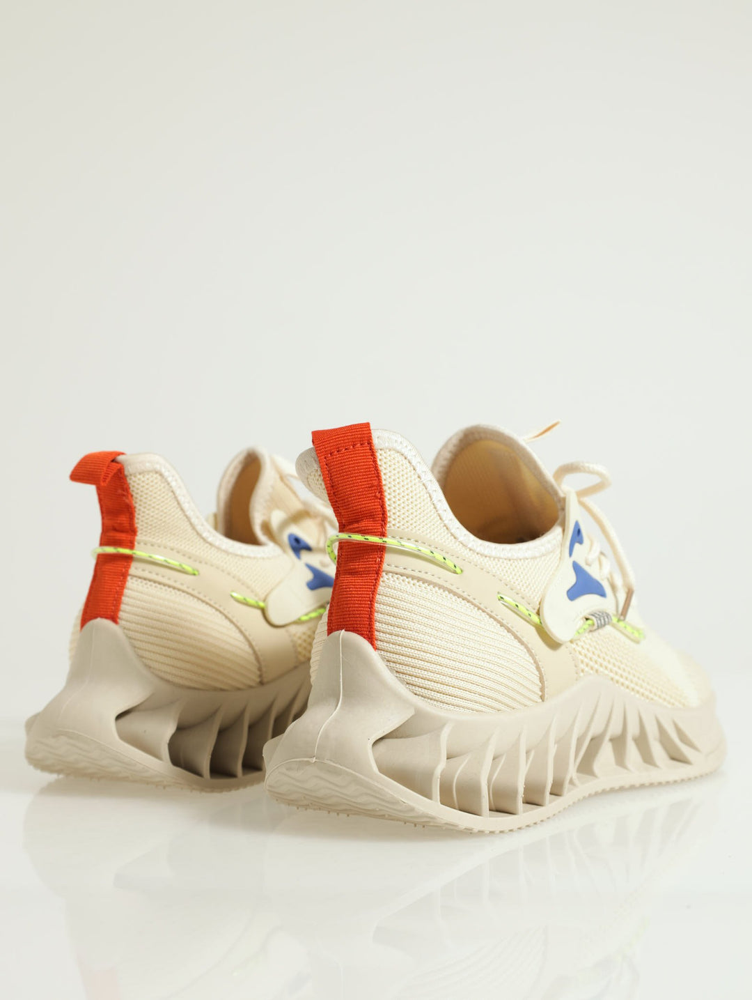 Mono Fashion Knit Trainer - Beige