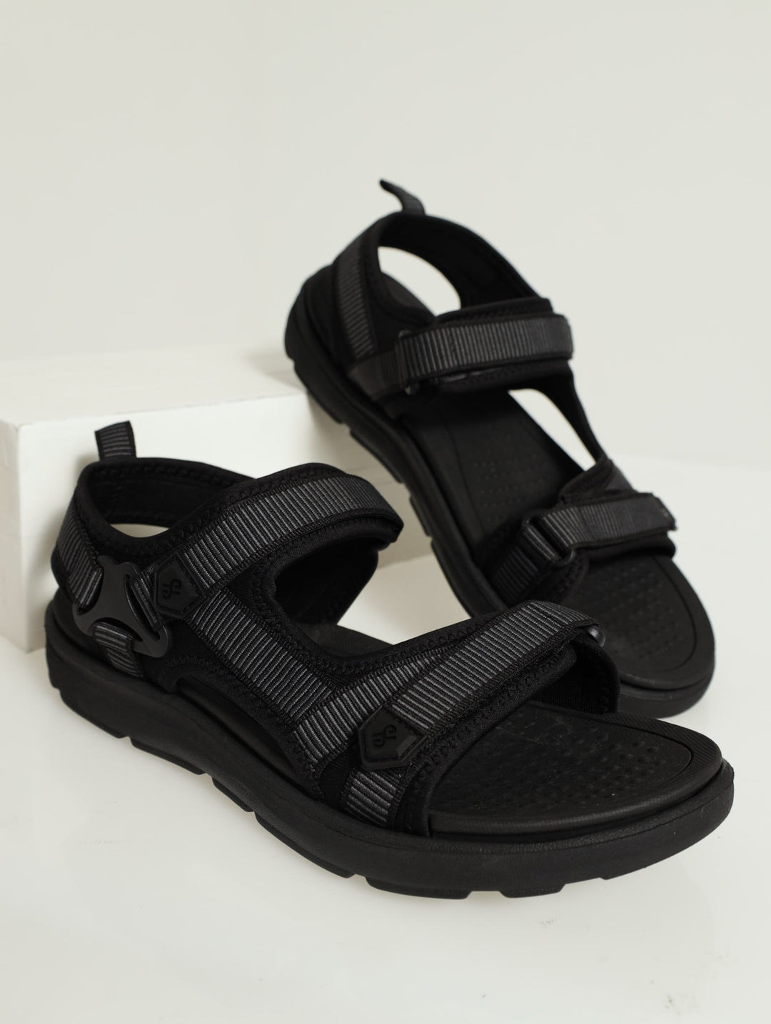 Strappy Sport Sandal - Black