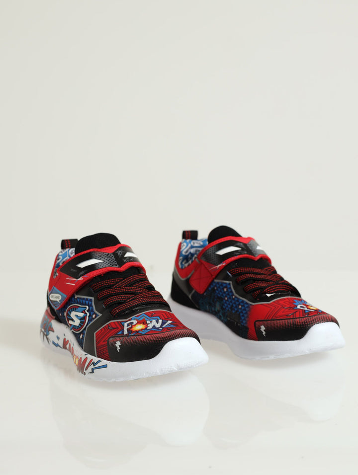 Pre-Boys Dynamite Defender Sneaker - Black/Red