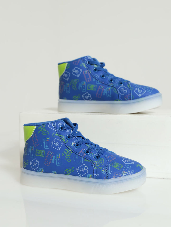 Pre-Boys Gaming Light Up Sneaker - Blue