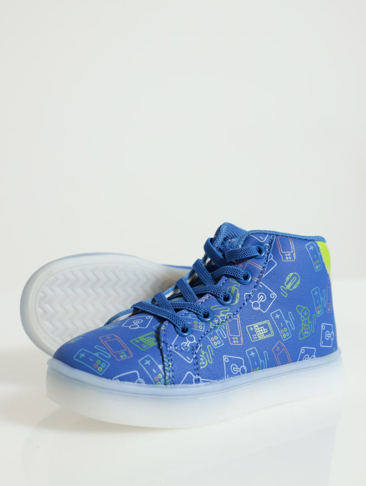 Pre-Boys Gaming Light Up Sneaker - Blue