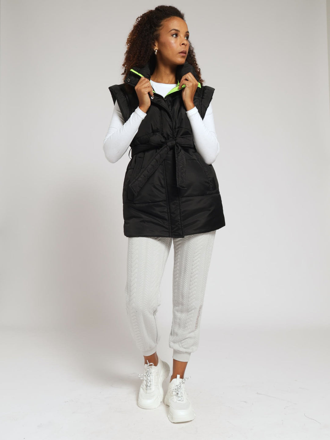 Gilet Puffer Jacket - Black