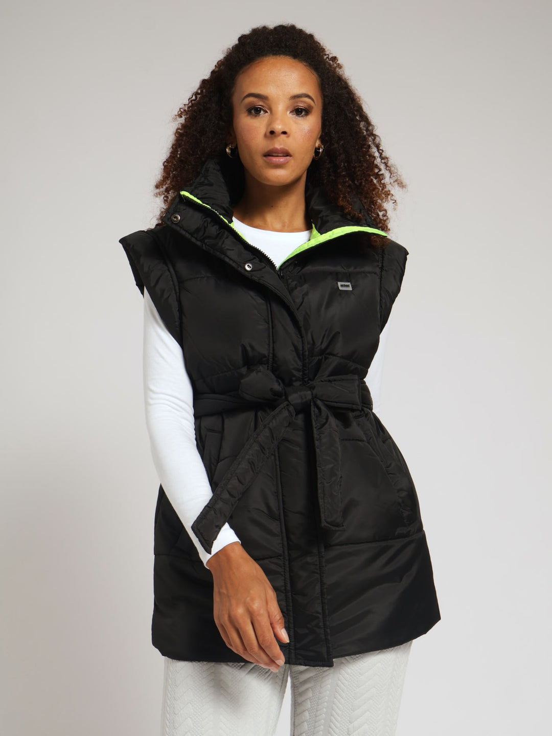 Gilet Puffer Jacket - Black