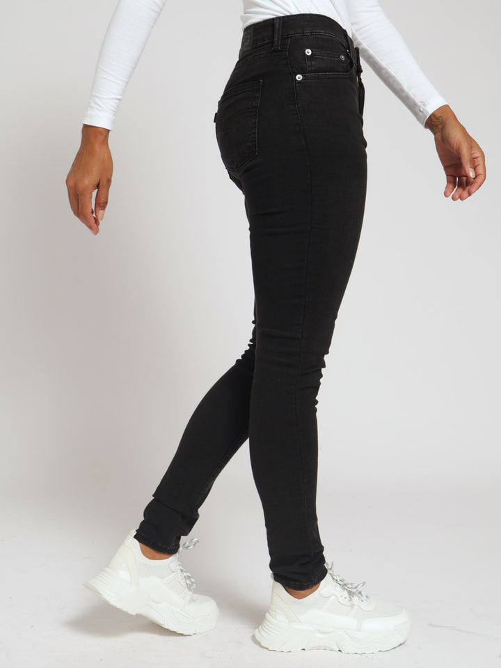721 High Rise Skinny ZA Denim Jean - Black