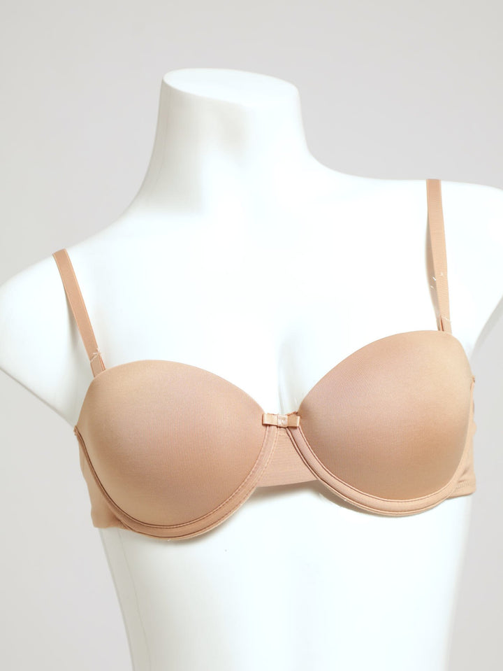 2 Pack Multiway Bra - White/Beige