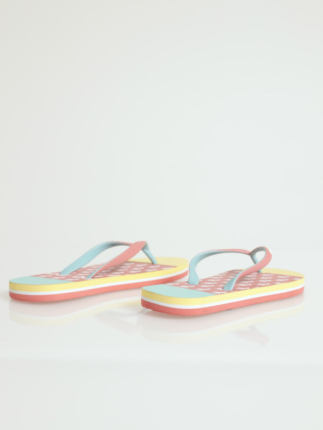 Girls Floral Flip Flops - Pink