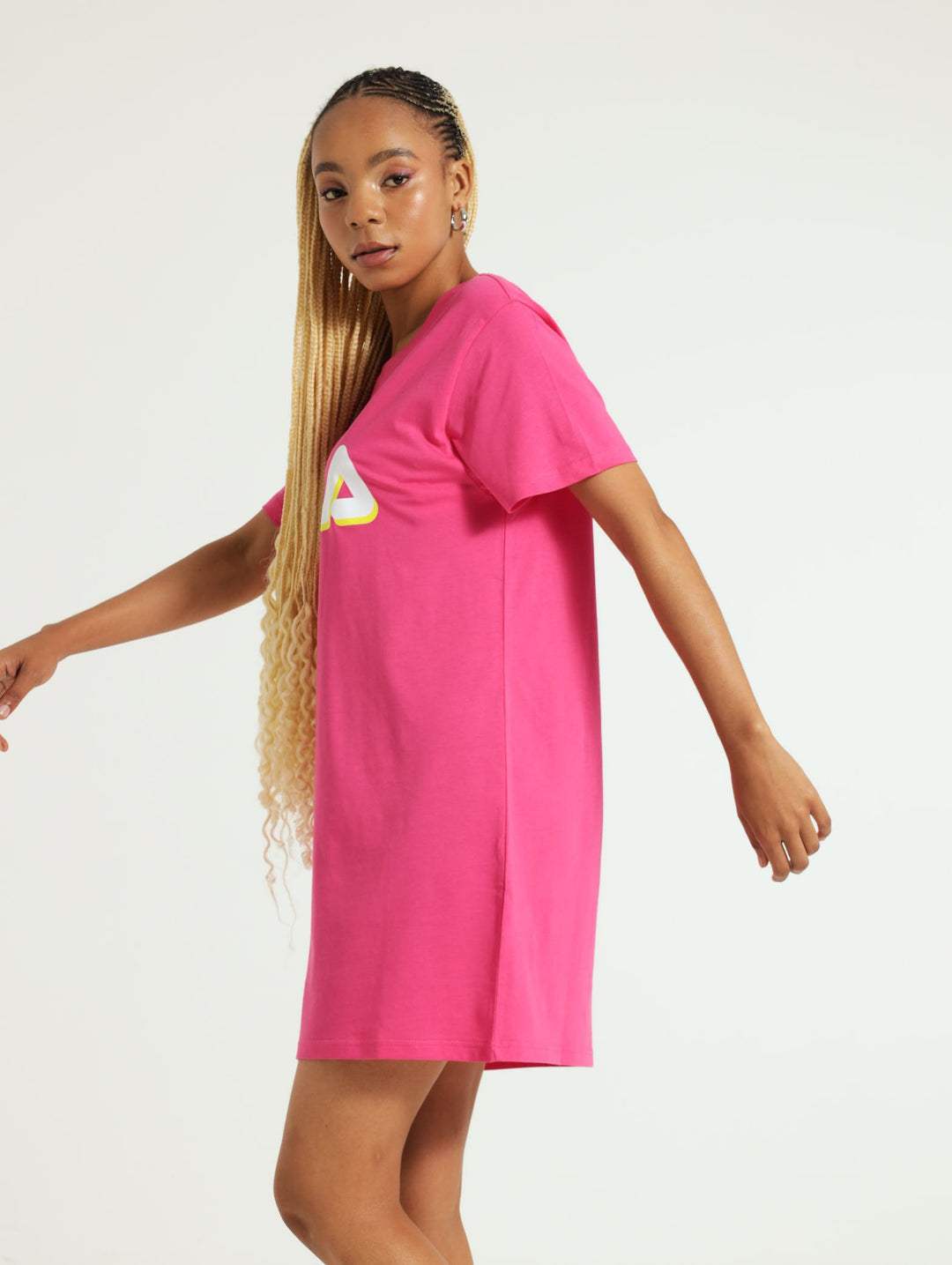 Bradie T-Shirt Dress - Pink