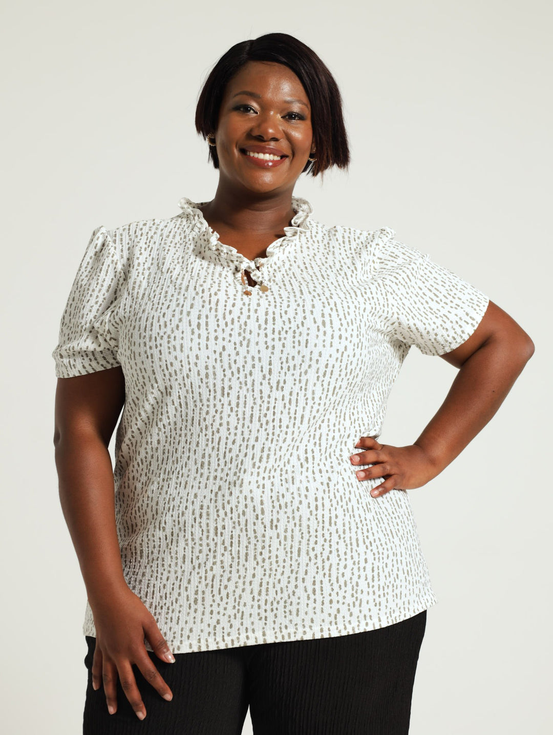 Textured Blouse - White