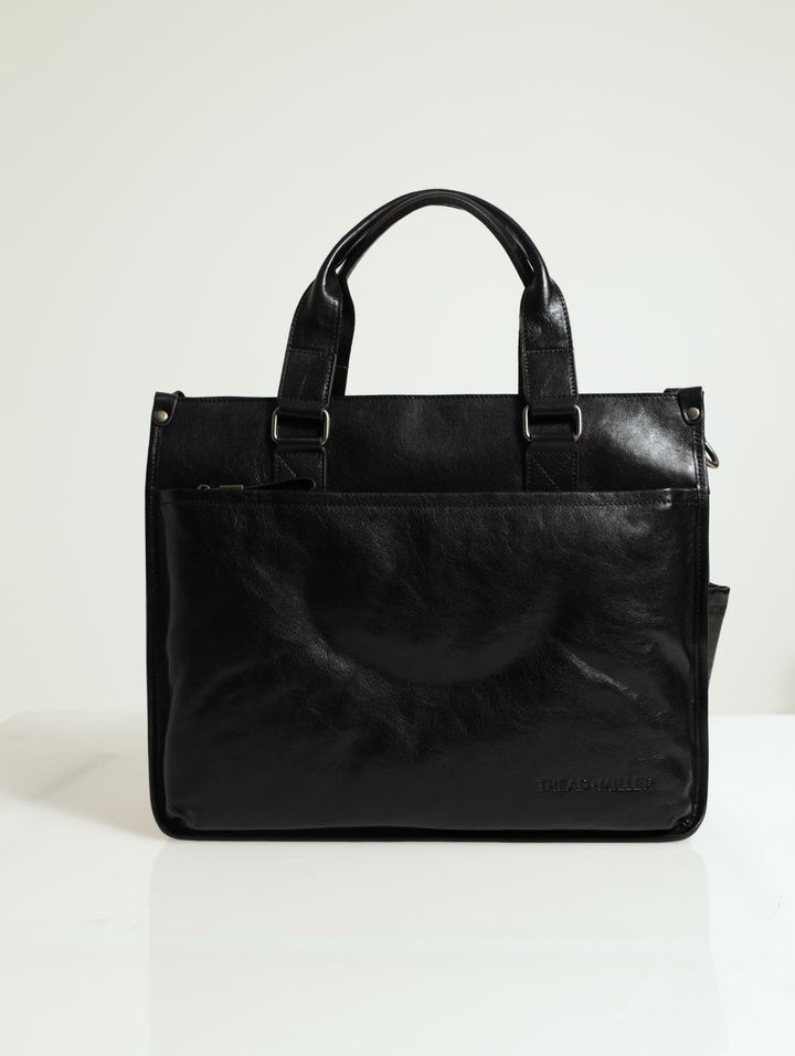 Leather Briefcase - Black