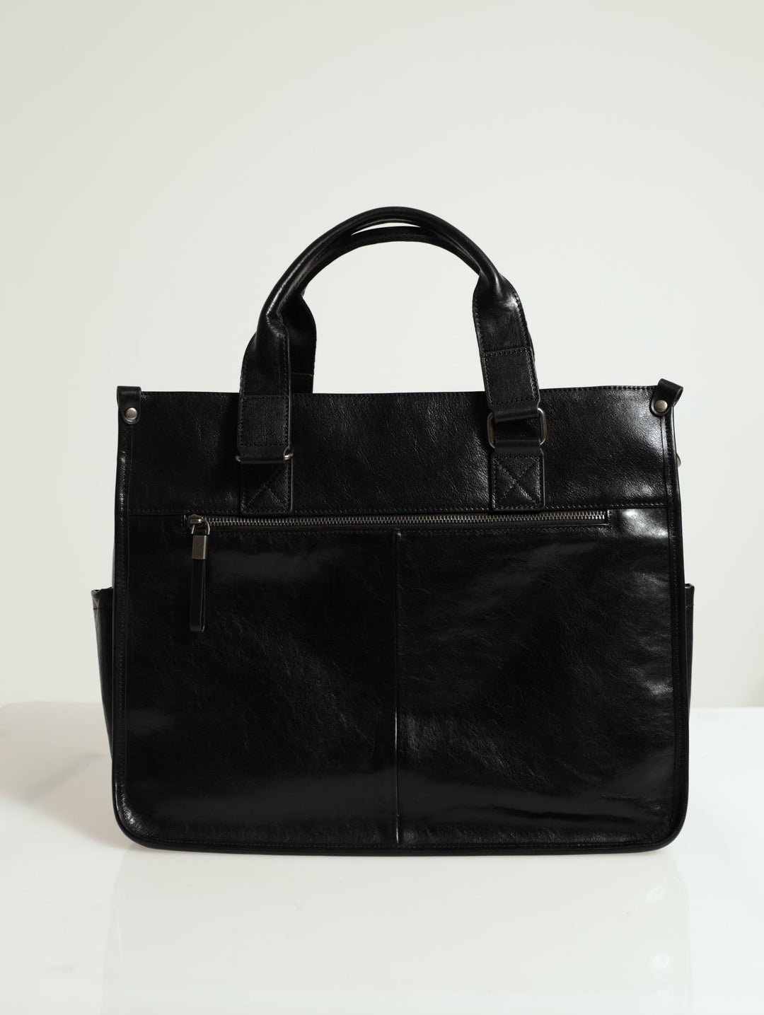 Leather Briefcase - Black