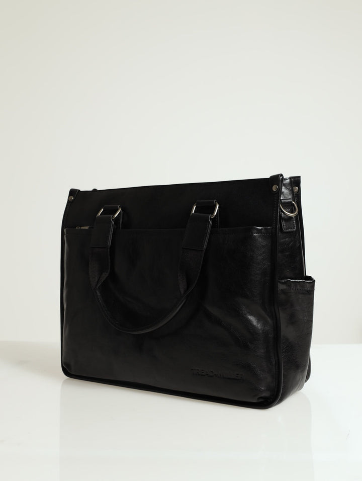 Leather Briefcase - Black