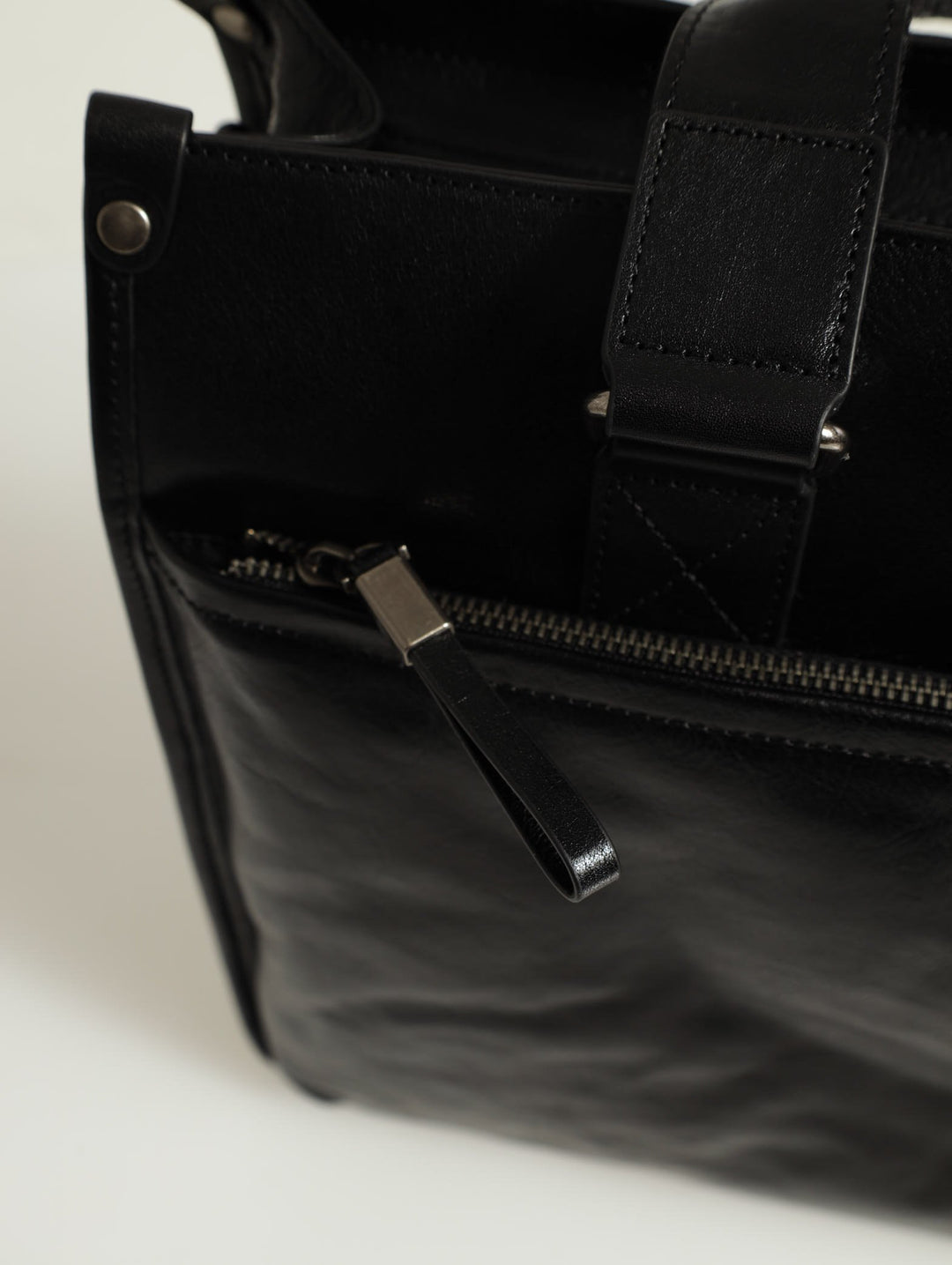 Leather Briefcase - Black
