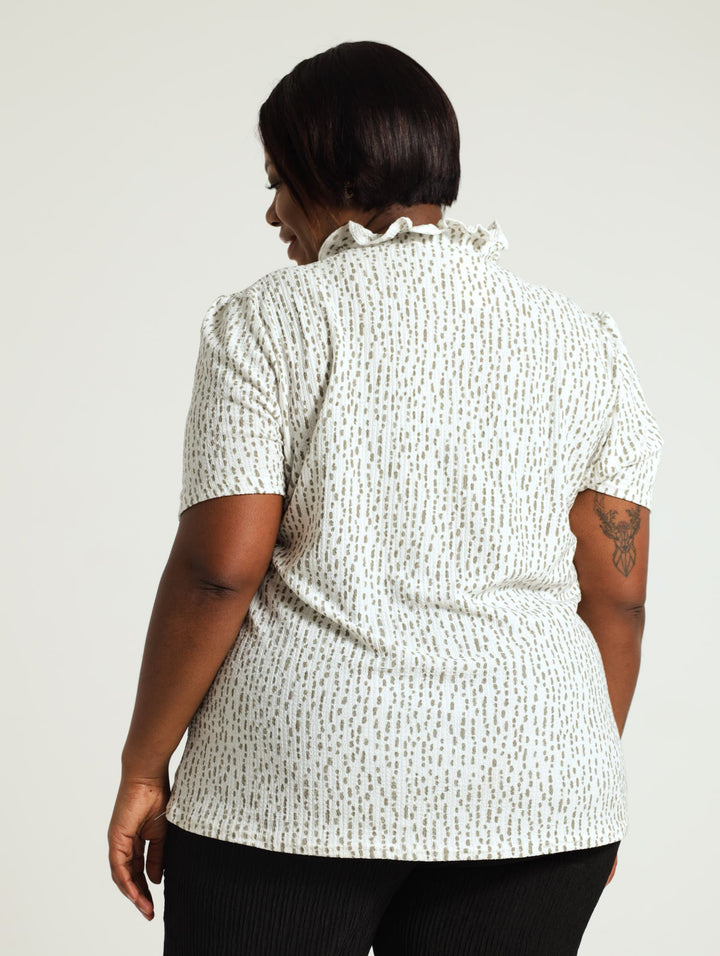 Textured Blouse - White