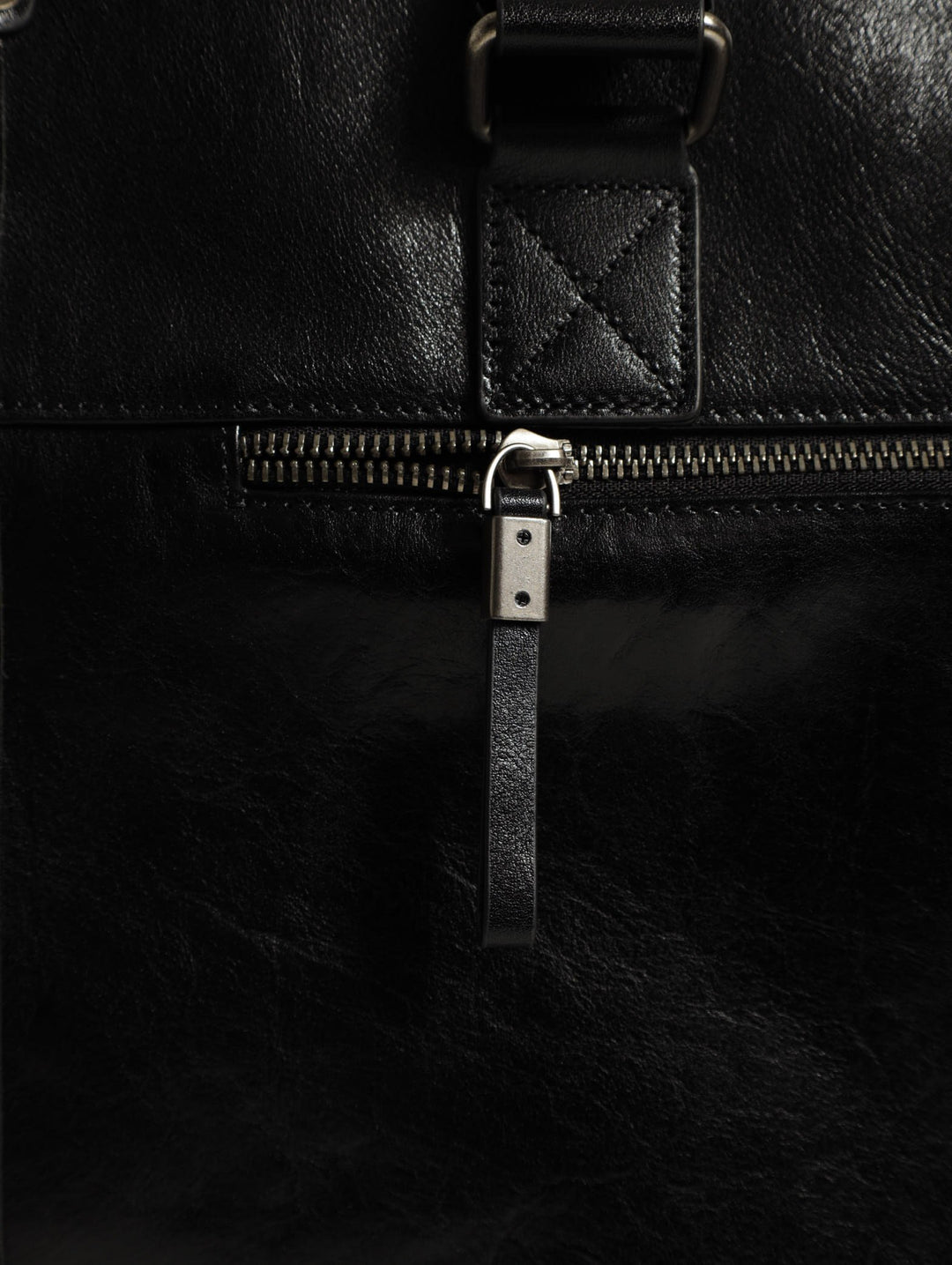 Leather Briefcase - Black