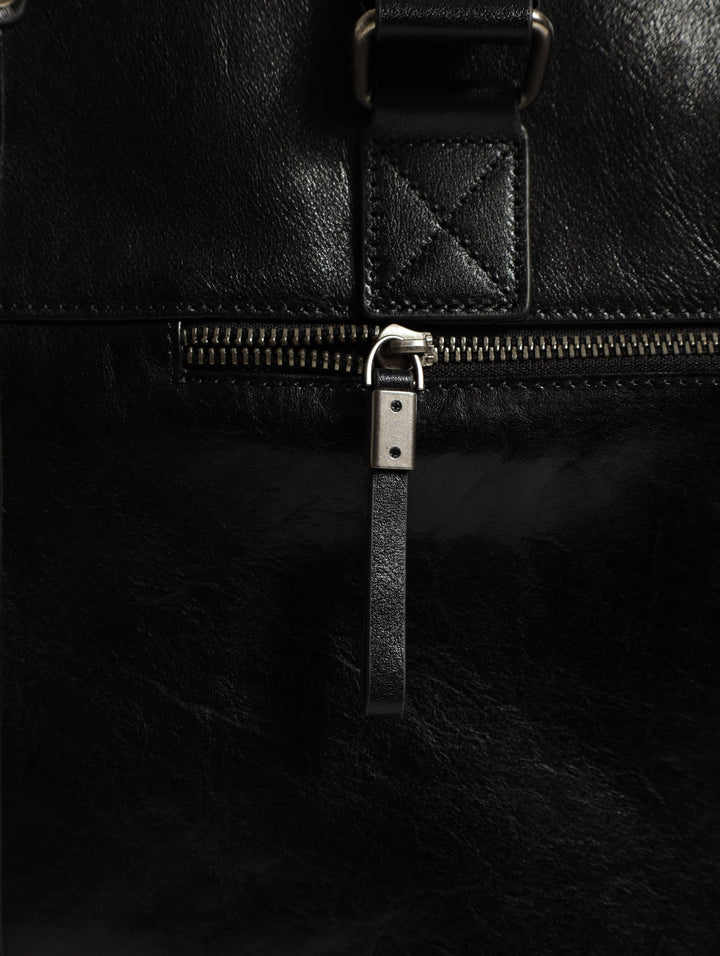 Leather Briefcase - Black