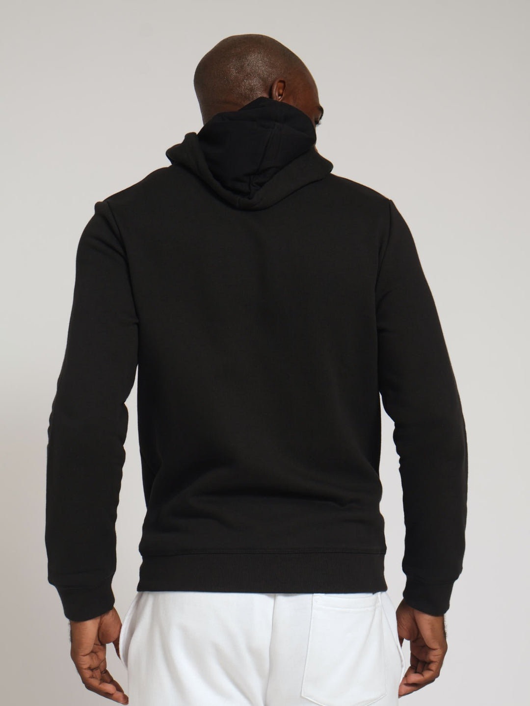 Zip Through Hoody - Black
