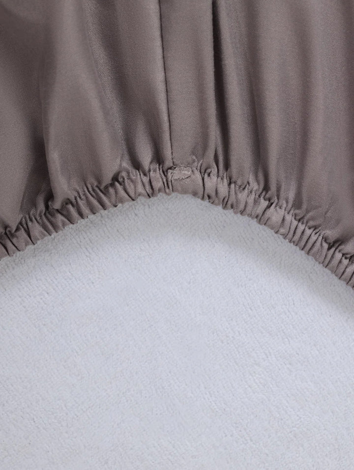 Single & 3/4 200TC Extra Length & Depth Fitted Sheet - Grey