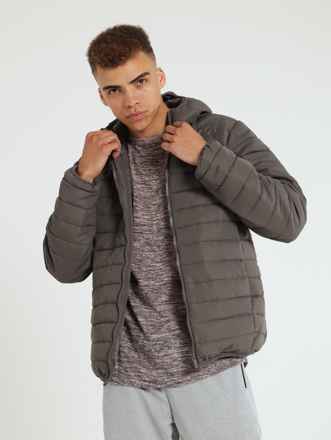 Puffer Jacket - Charcoal