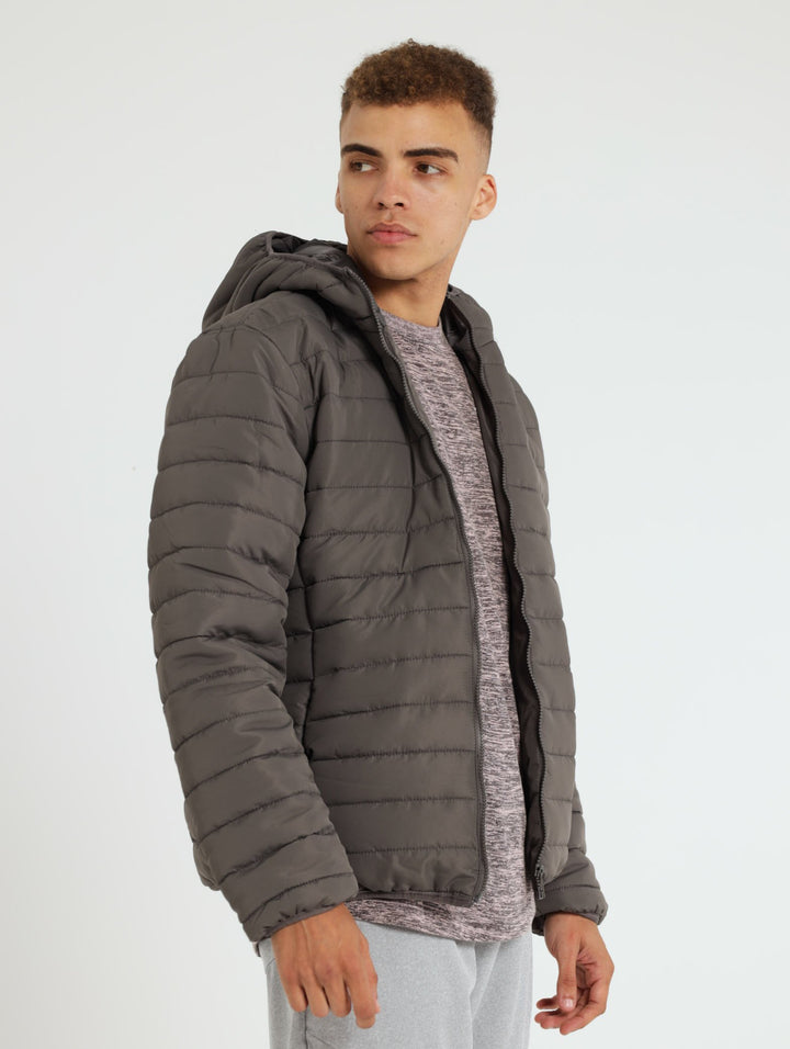 Puffer Jacket - Charcoal