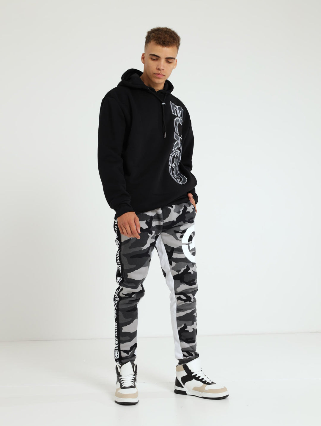 Camo Fleece Pants - Grey